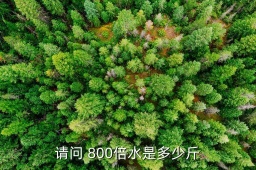 請(qǐng)問 800倍水是多少斤