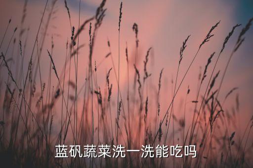 藍礬蔬菜洗一洗能吃嗎