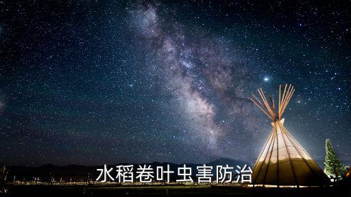 ,稻縱卷葉蟲用什么農藥好