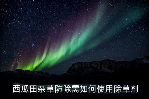  西瓜田雜草防除需如何使用除草劑