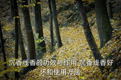  沉香線香的功效與作用 沉香線香好壞和使用方法