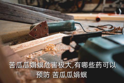  苦瓜瓜娟螟危害極大,有哪些藥可以預防 苦瓜瓜娟螟