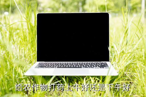 給農作物打藥上午好還是下午好