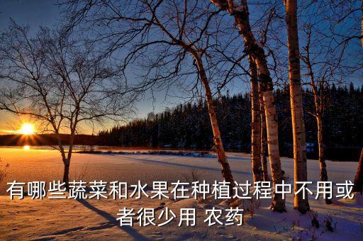 有哪些蔬菜和水果在種植過程中不用或者很少用 農藥