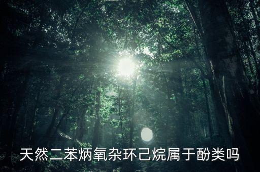 天然二苯炳氧雜環己烷屬于酚類嗎