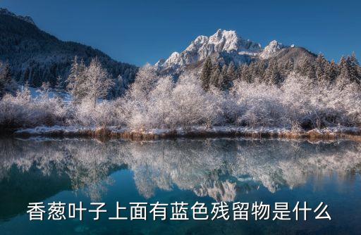 香蔥葉子上面有藍色殘留物是什么