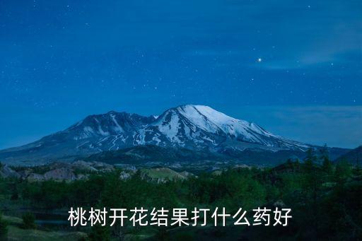 桃樹開花結果打什么藥好
