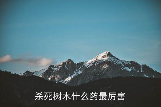 殺死樹木什么藥最厲害