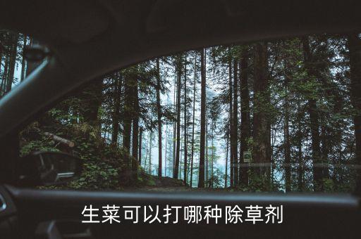  生菜可以打哪種除草劑