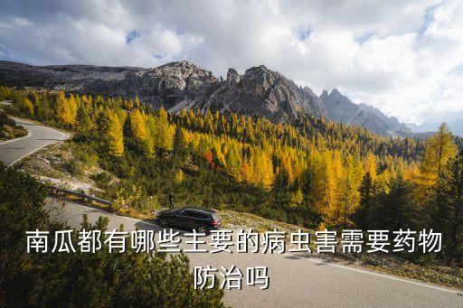  南瓜都有哪些主要的病蟲害需要藥物防治嗎