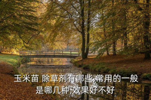  玉米苗 除草劑有哪些,常用的一般是哪幾種,效果好不好