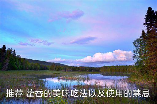 ,藿香用什么農藥