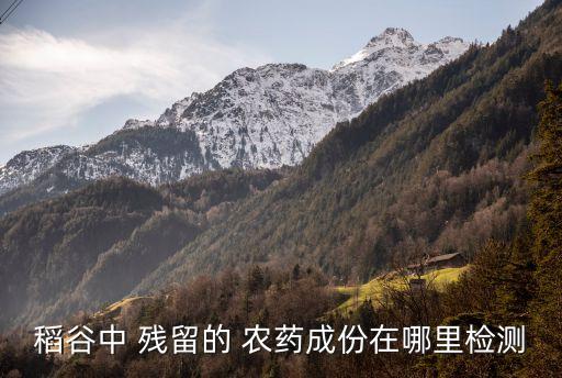 查農(nóng)藥殘留在什么機(jī)構(gòu),農(nóng)藥殘留會(huì)對身體造成什么影響
