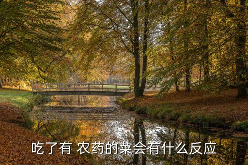 吃了有 農藥的菜會有什么反應