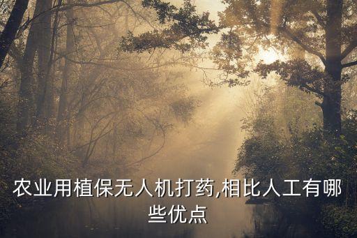 農(nóng)業(yè)用植保無人機(jī)打藥,相比人工有哪些優(yōu)點(diǎn)