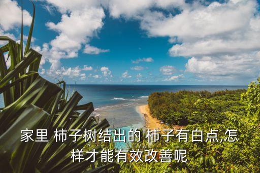 柿子上面有白斑用什么農(nóng)藥,柿子蚧殼蟲怎樣徹底消滅