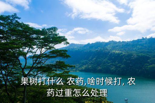 什么農(nóng)藥打果樹最好使用,殺死果樹的最好最快的農(nóng)藥