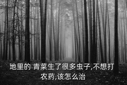 地里的 青菜生了很多蟲子,不想打 農藥,該怎么治