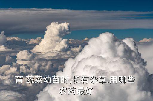 育 蔬菜幼苗時,長有雜草,用哪些 農藥最好