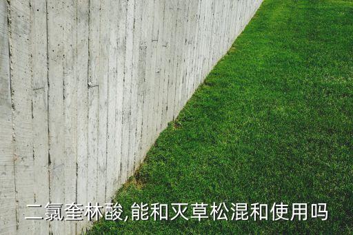 二氯奎林酸,能和滅草松混和使用嗎
