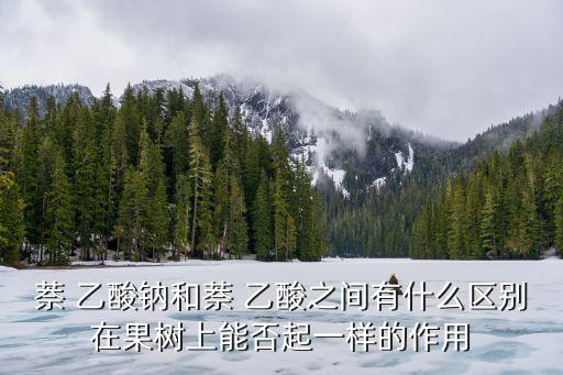 萘乙酸是個什么農藥,農藥萘乙酸的作用