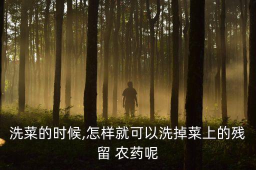 用什么洗菠菜去農藥,菠菜怎樣洗才不留農藥