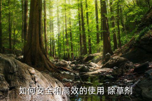 如何安全和高效的使用 除草劑