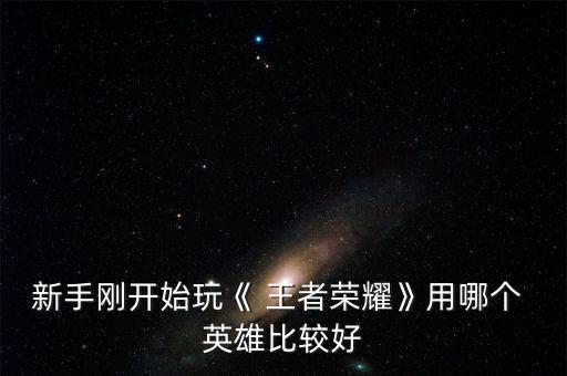 新手剛開始玩《 王者榮耀》用哪個 英雄比較好