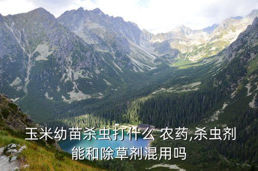 玉米用什么農(nóng)藥,玉米什么農(nóng)藥不可以打?