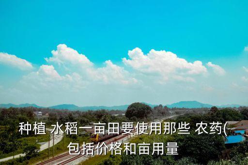 水稻農(nóng)用什么農(nóng)藥,水稻最后一次打什么農(nóng)藥