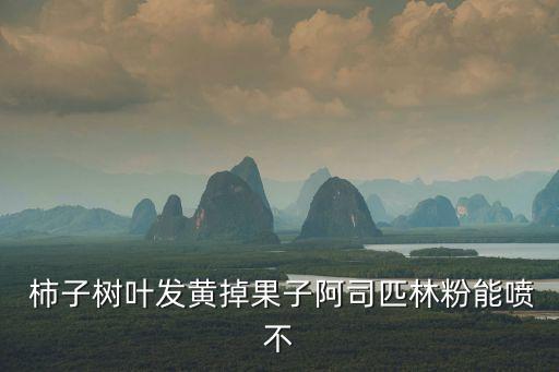  柿子樹葉發黃掉果子阿司匹林粉能噴不