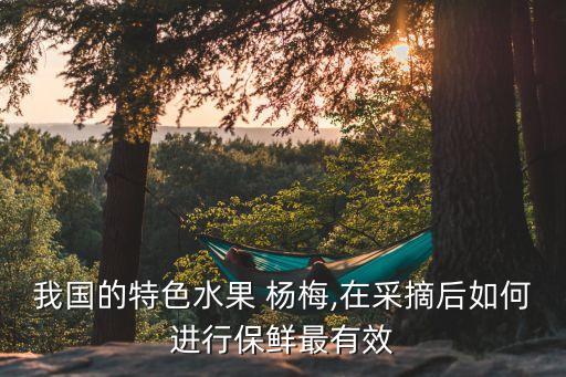 楊梅果防脫打什么農藥