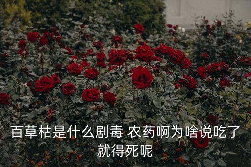 吃什么農藥死,羊吃什么農藥最容易死