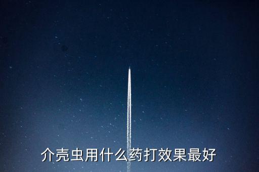 介殼蟲用什么藥打效果最好