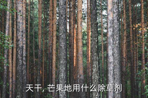 天干, 芒果地用什么除草劑