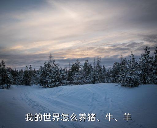 我的世界怎么養(yǎng)豬、牛、羊