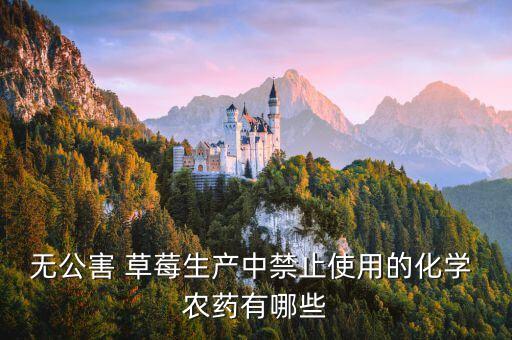 無公害 草莓生產(chǎn)中禁止使用的化學(xué) 農(nóng)藥有哪些