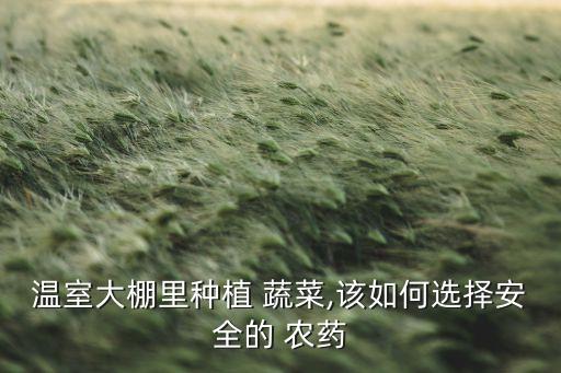 蔬菜育苗需要什么農藥