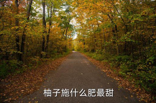  柚子施什么肥最甜