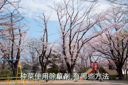  種菜使用除草劑,有哪些方法