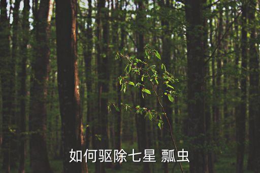 如何驅(qū)除七星 瓢蟲