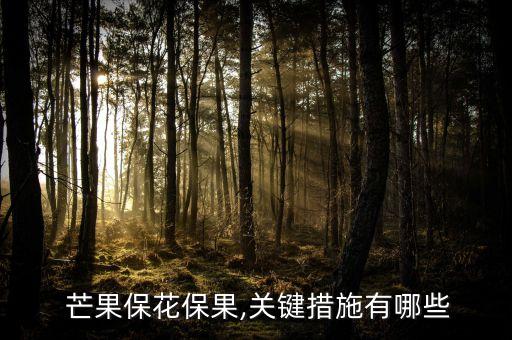  芒果?；ū９?關鍵措施有哪些