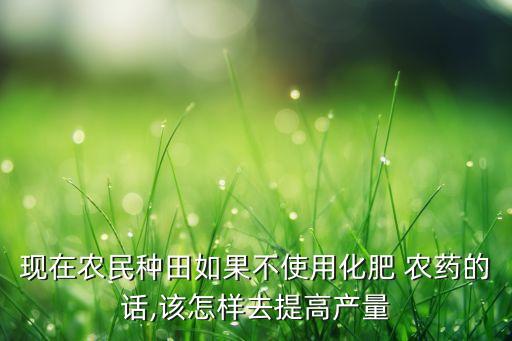 種地為什么不用農藥,哪個國家種地不用農藥