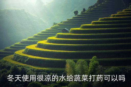  冬天使用很涼的水給蔬菜打藥可以嗎