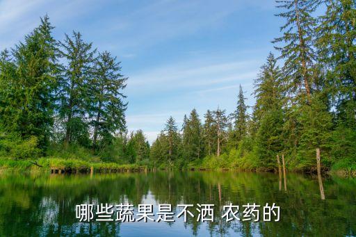 哪些蔬果是不灑 農藥的