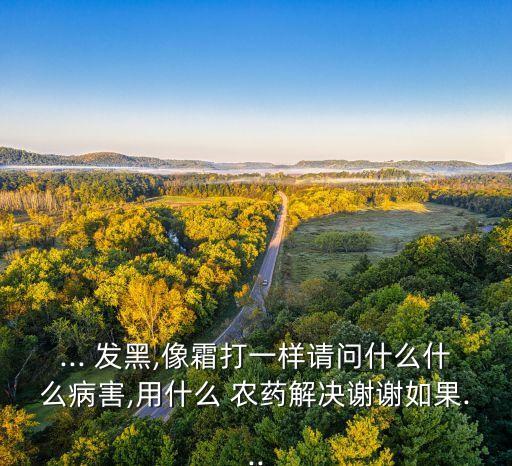 核桃發(fā)黑用什么農(nóng)藥,核桃保果用什么農(nóng)藥