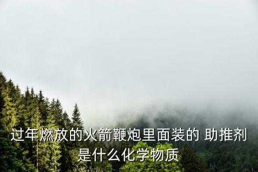 過(guò)年燃放的火箭鞭炮里面裝的 助推劑是什么化學(xué)物質(zhì)