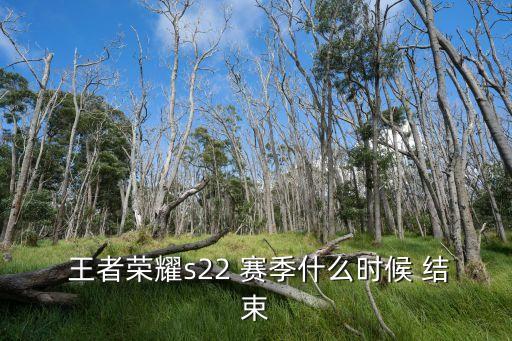 王者榮耀s22 賽季什么時候 結束