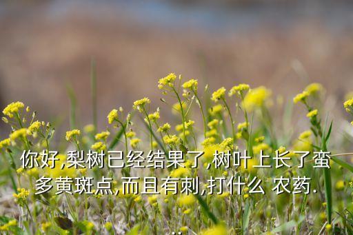 苗木葉子發黃噴什么農藥,花葉子發黃噴點什么好