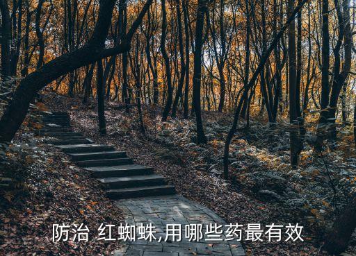 防治 紅蜘蛛,用哪些藥最有效
